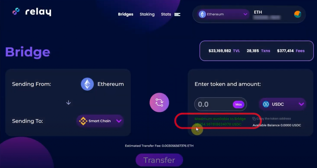 Ethereum bridge usdc to bsc 